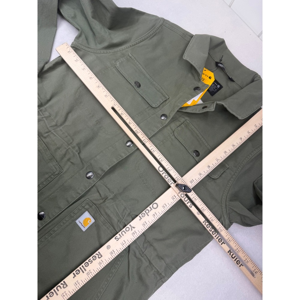 Carhartt Womens Tencel Lightweight Canvas Jacket Green Size Medium NWT - Picture 5 of 7